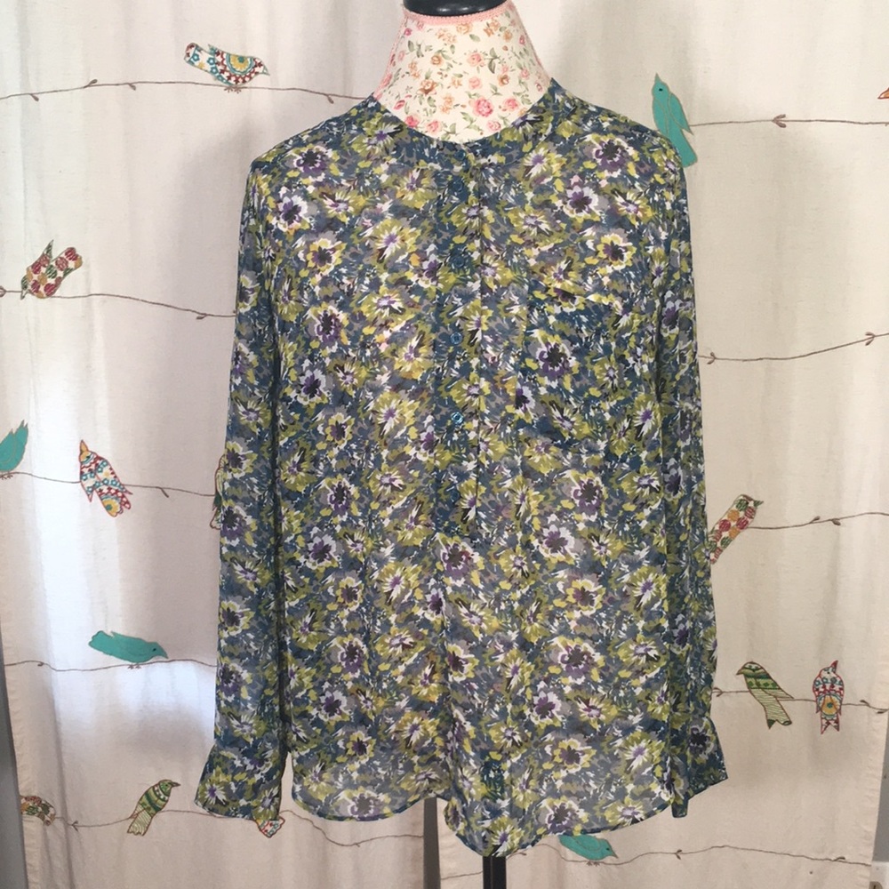 Lane Bryant Floral Blouse 18/20